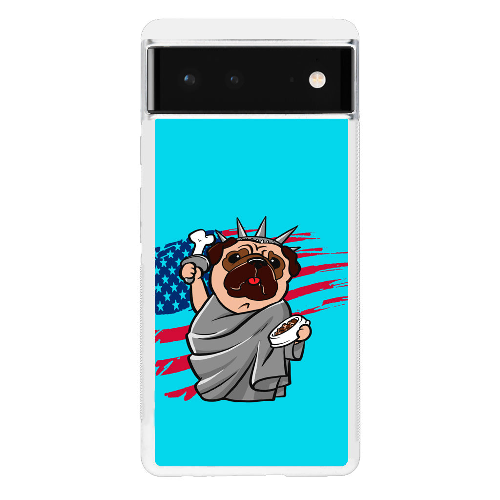 Independence Day Pug Google Pixel 6 Case