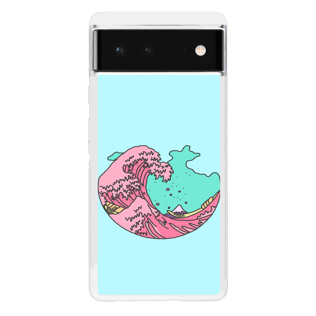 Japanese Pastel Wave Google Pixel 6 Case