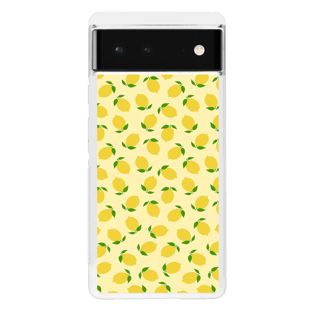 Lemons Fruit Pattern Google Pixel 6 Case