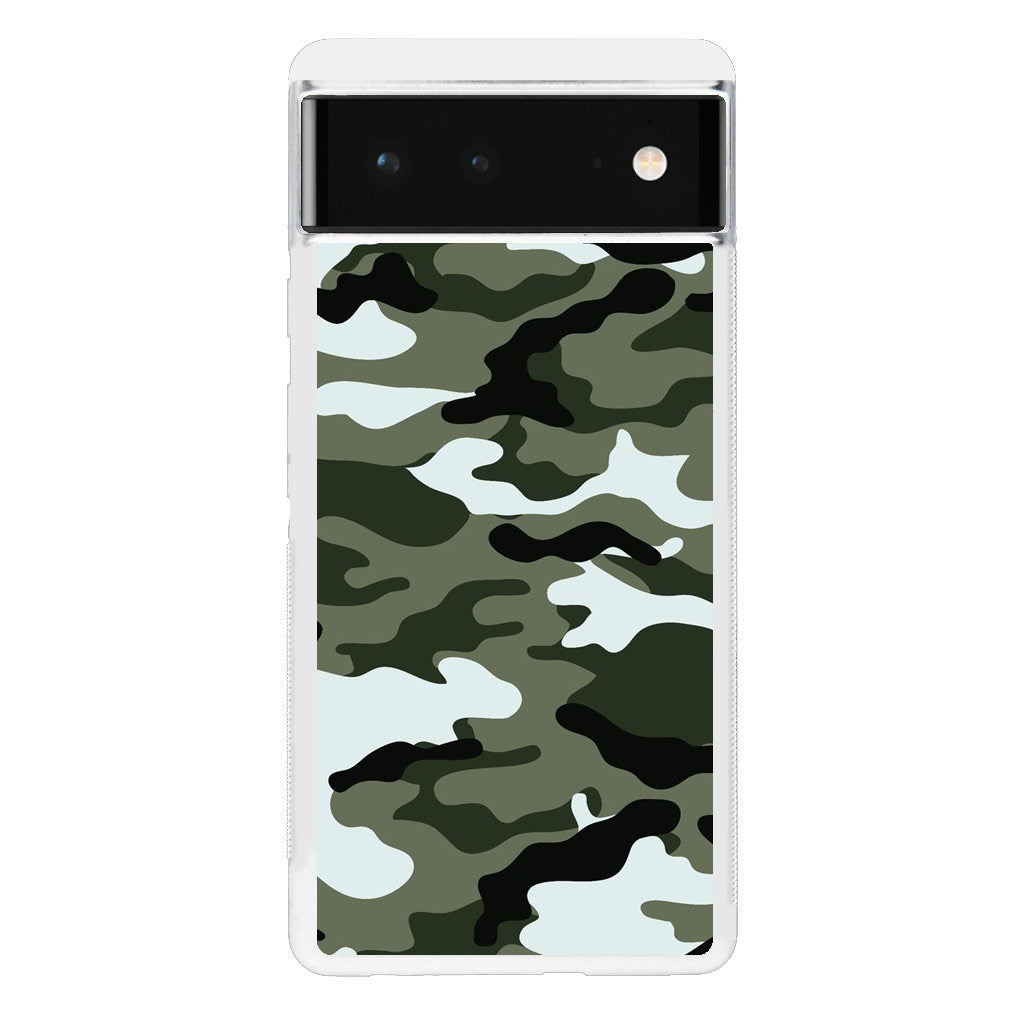 Military Green Camo Google Pixel 6 Case