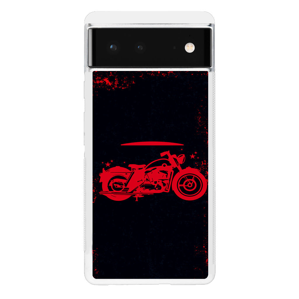 Motorcycle Red Art Google Pixel 6 Case