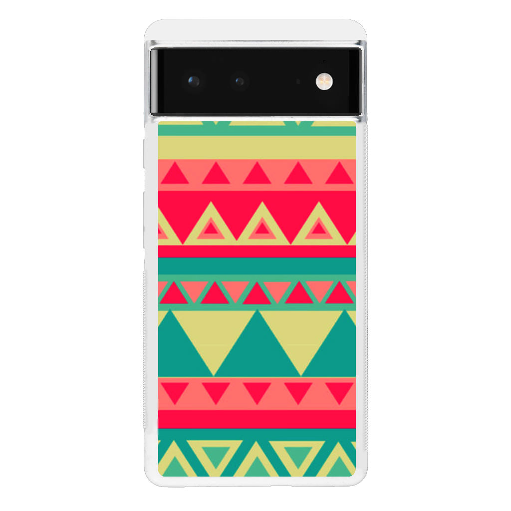 Old Aztec Pattern Google Pixel 6 Case