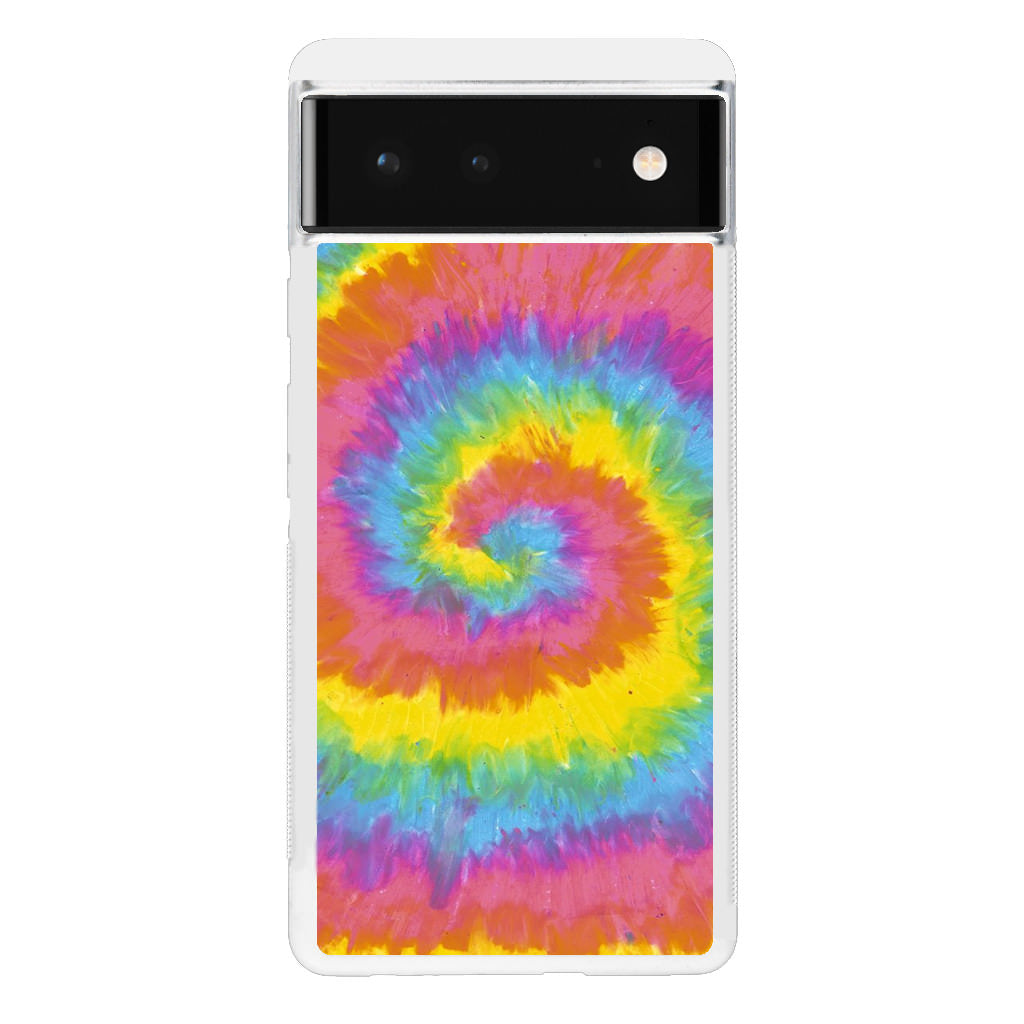 Pastel Rainbow Tie Dye Google Pixel 6 Case