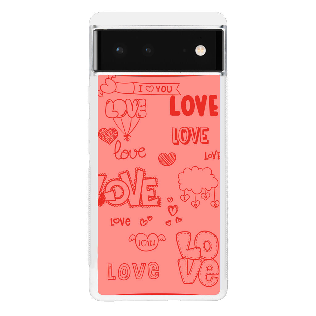 Pink Lover Google Pixel 6 Case