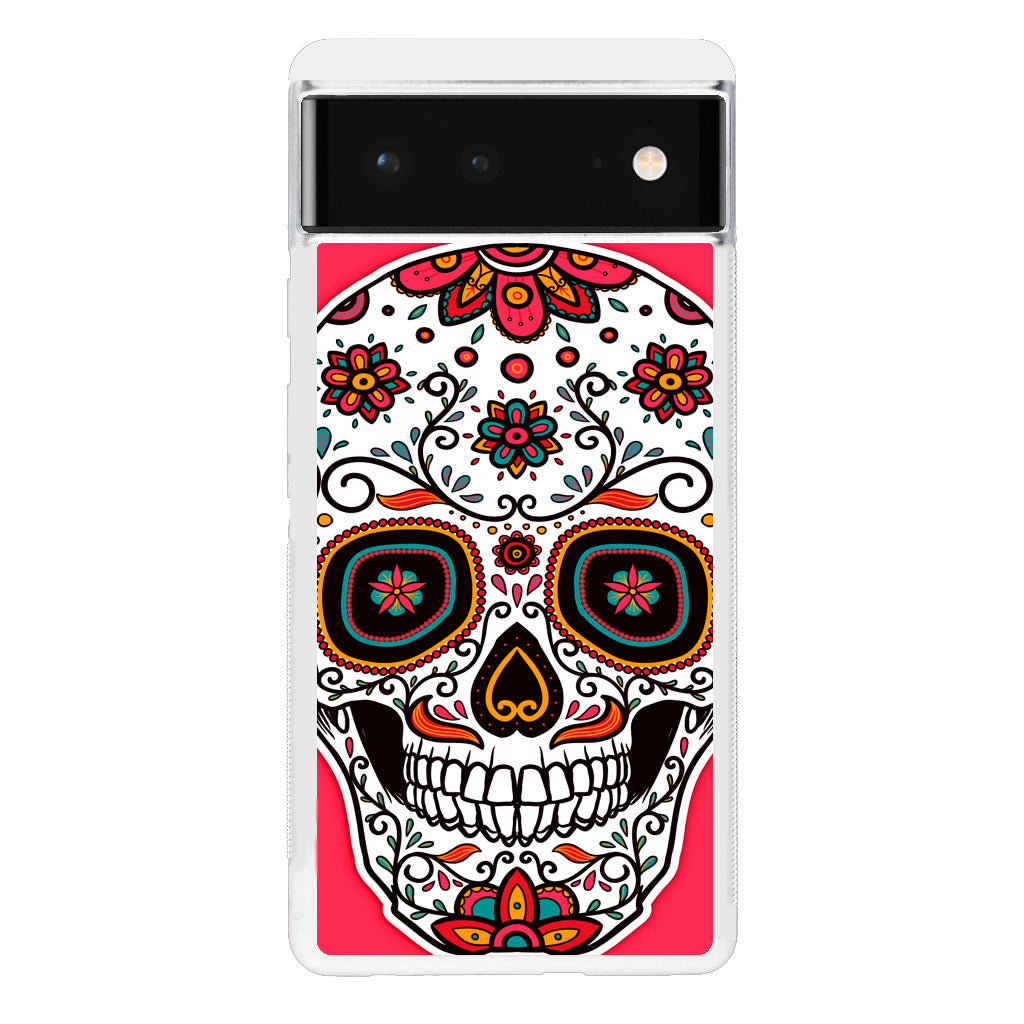 Pink Sugar Skull Google Pixel 6 Case