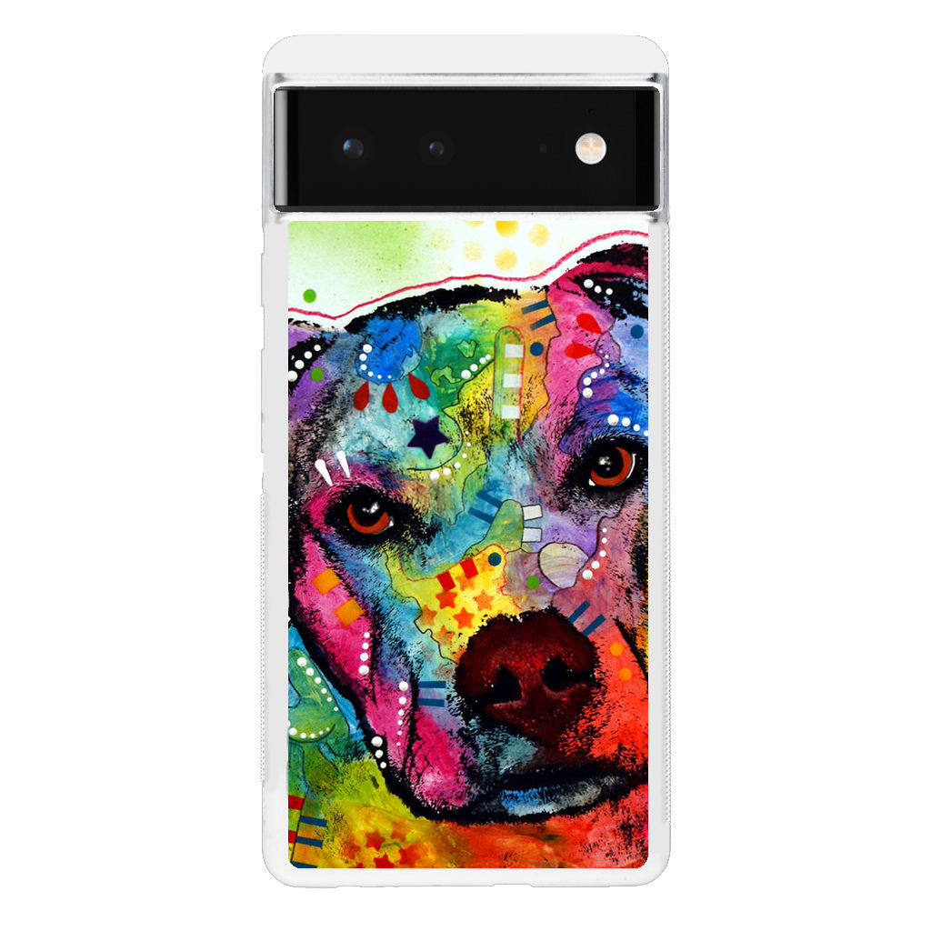 Pitbull Love Painting Google Pixel 6 Case