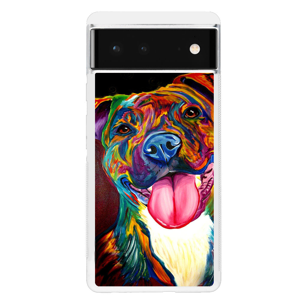 Pitbull Painting Art Google Pixel 6 Case