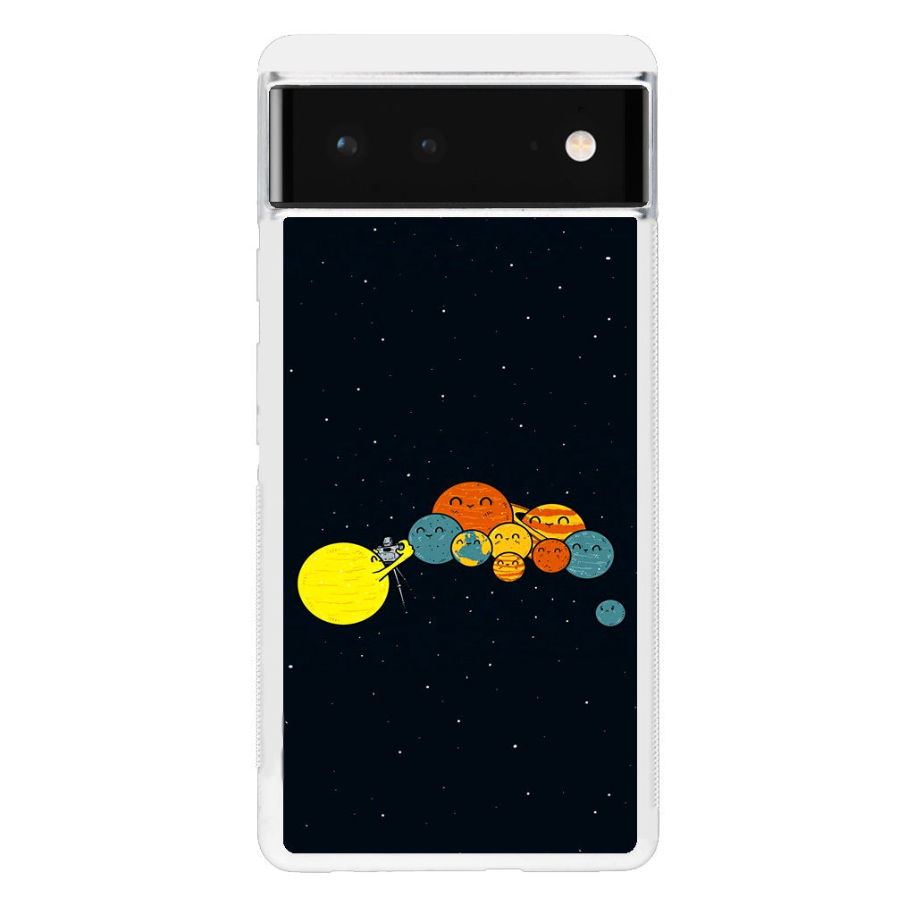 Planet Cute Illustration Google Pixel 6 Case