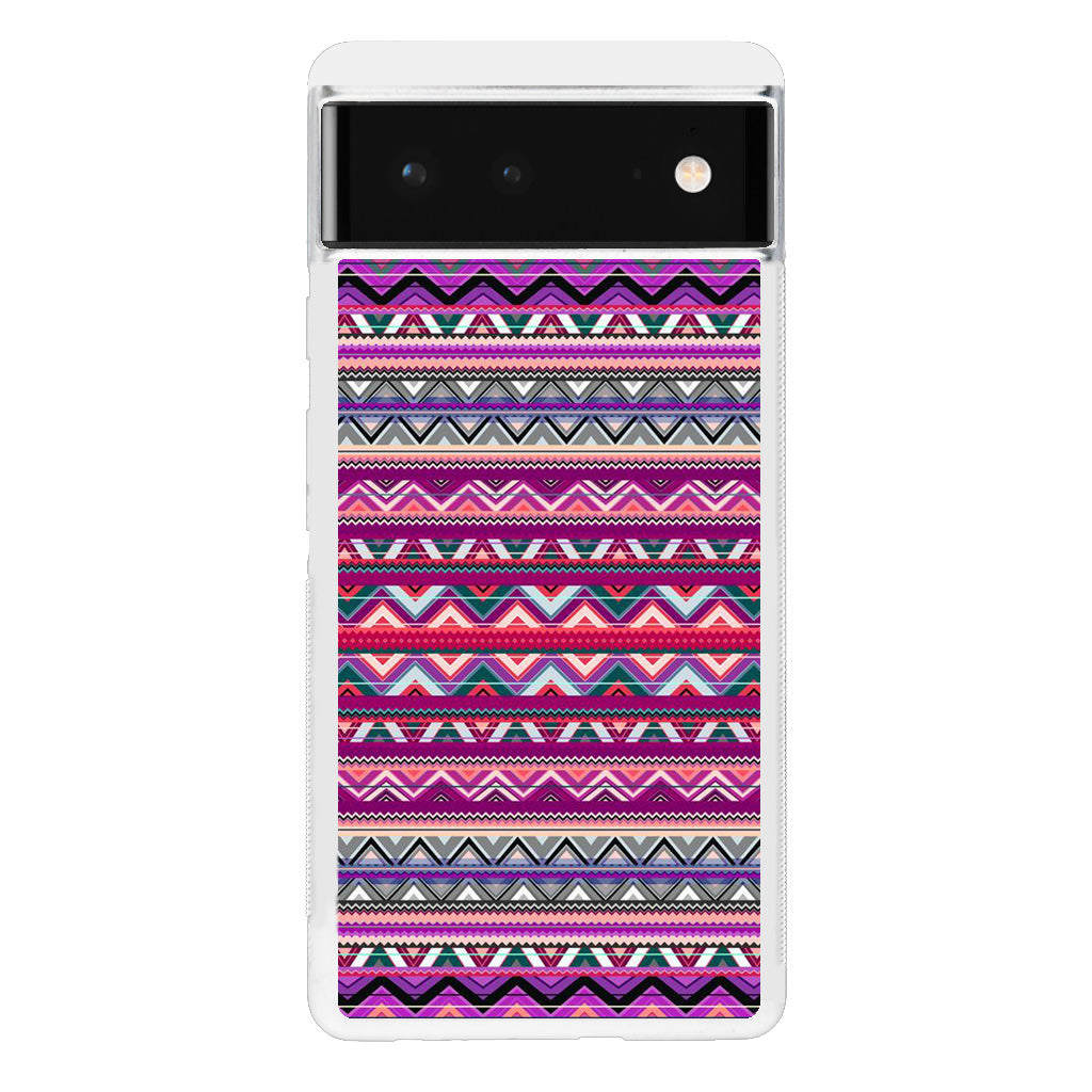 Purple Aztec Art Google Pixel 6 Case