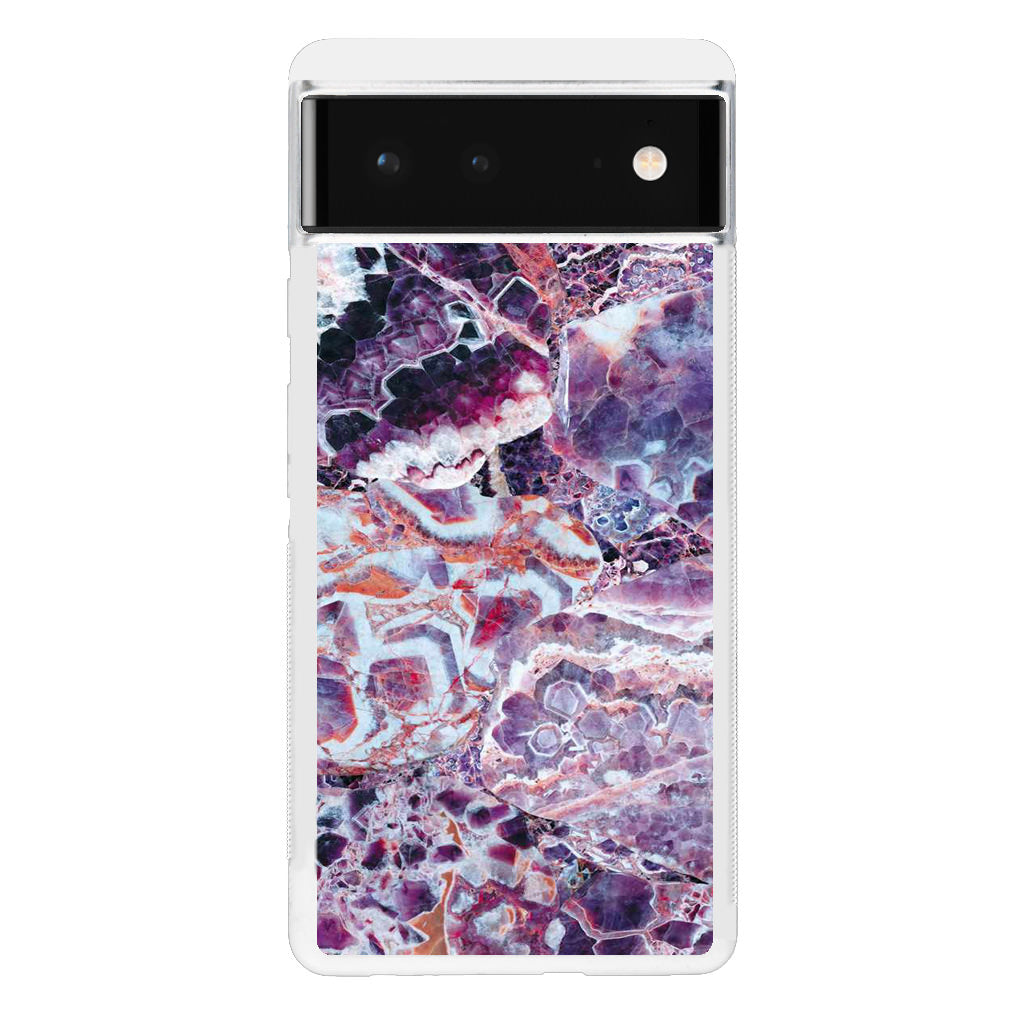 Purple Marble Google Pixel 6 Case