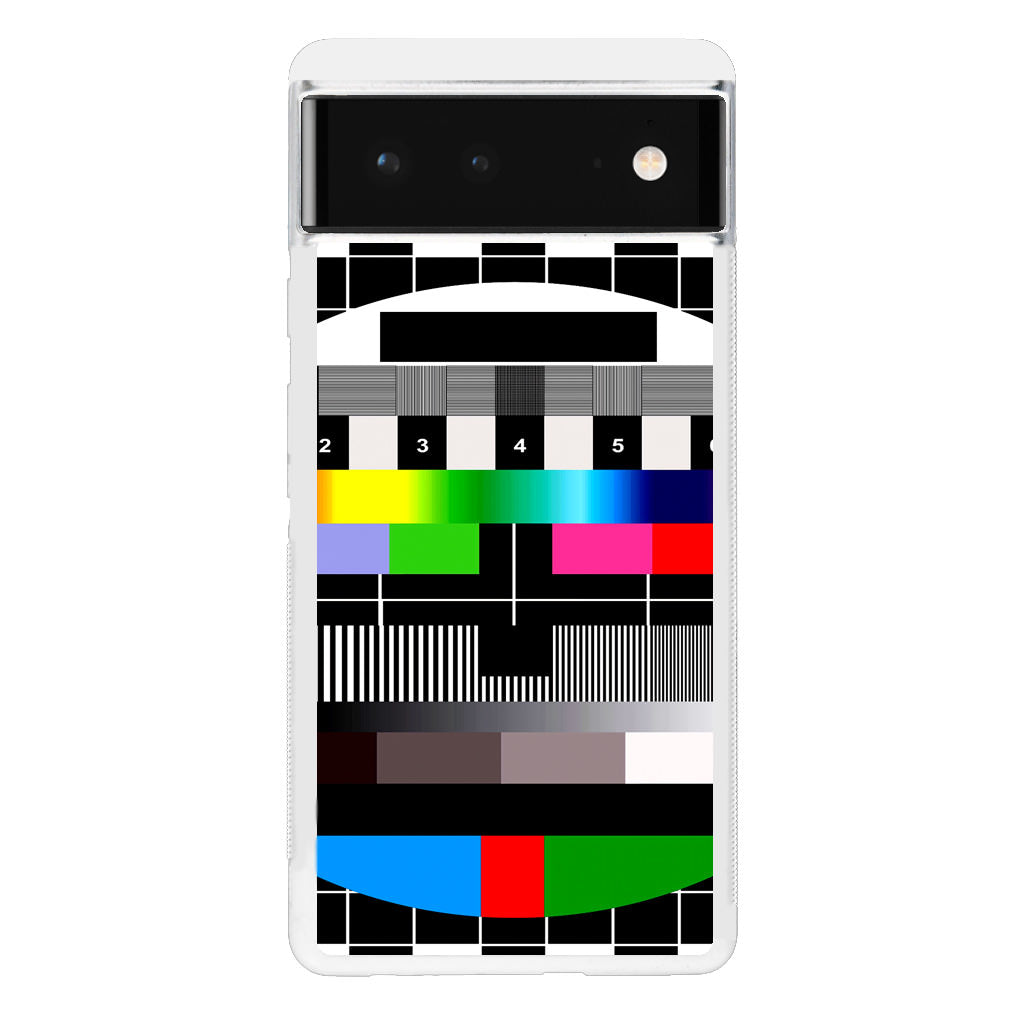 Scheme Pause TV Colorful Mesh Google Pixel 6 Case