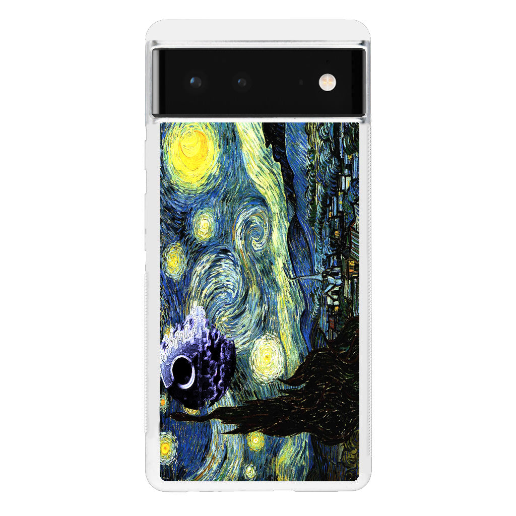 Skellington on a Starry Night Google Pixel 6 Case