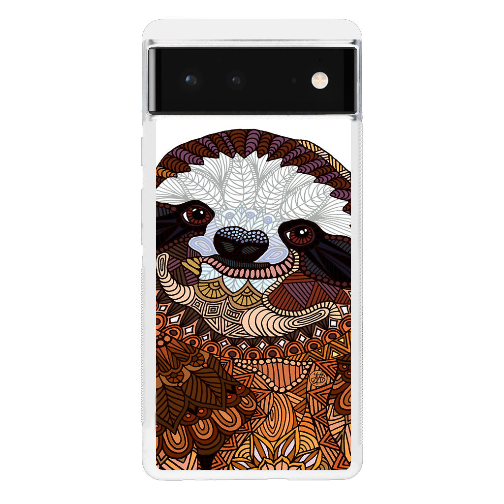 Sloth Ethnic Pattern Google Pixel 6 Case