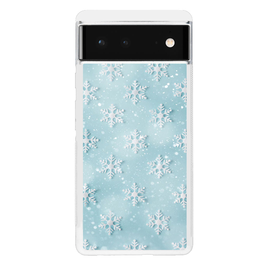 Snowflakes Pattern Google Pixel 6 Case