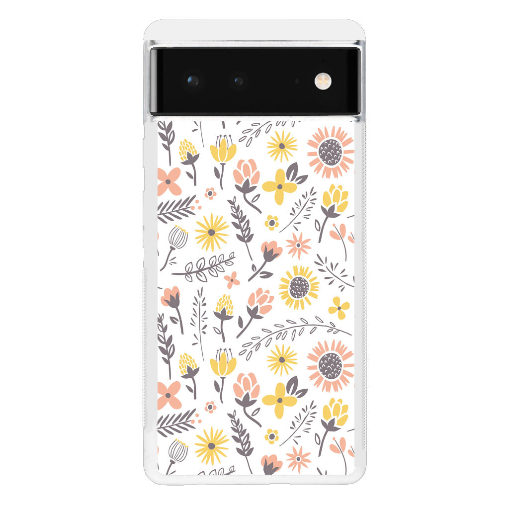 Spring Things Pattern Google Pixel 6 Case