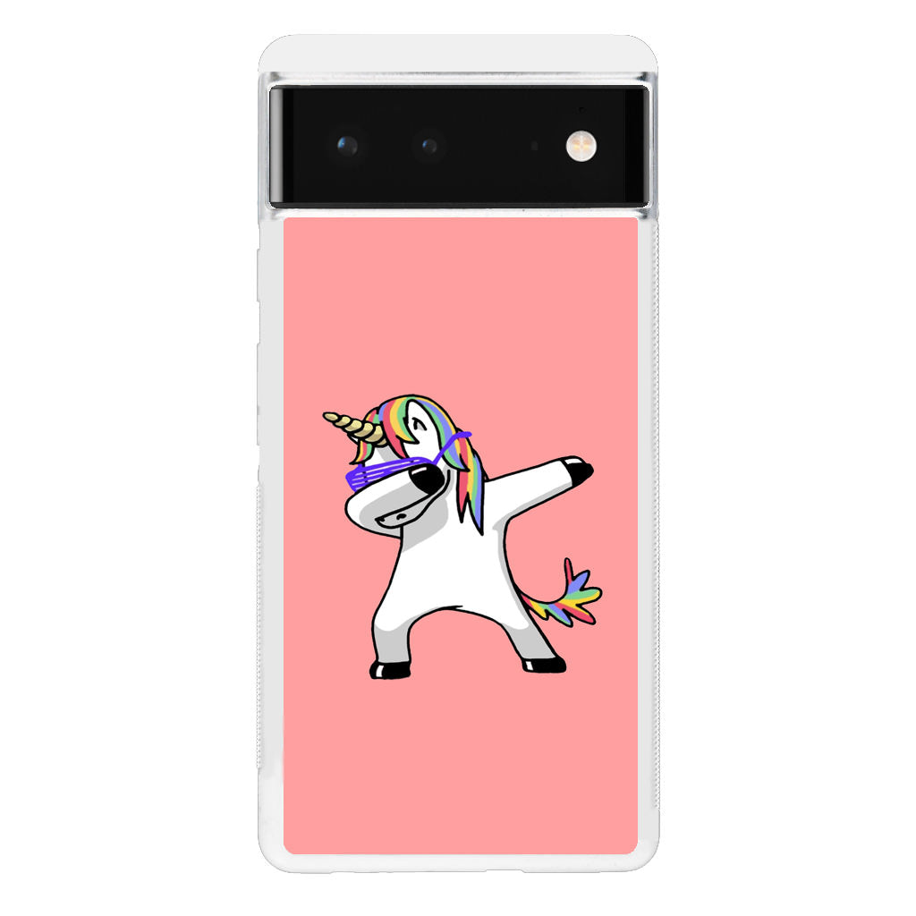 Unicorn Dabbing Pink Google Pixel 6 Case