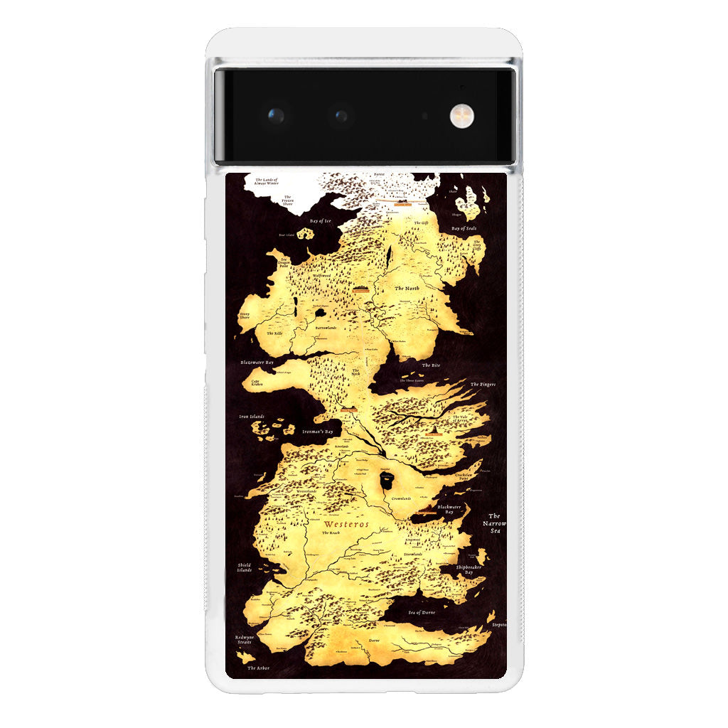 Westeros Map Google Pixel 6 Case