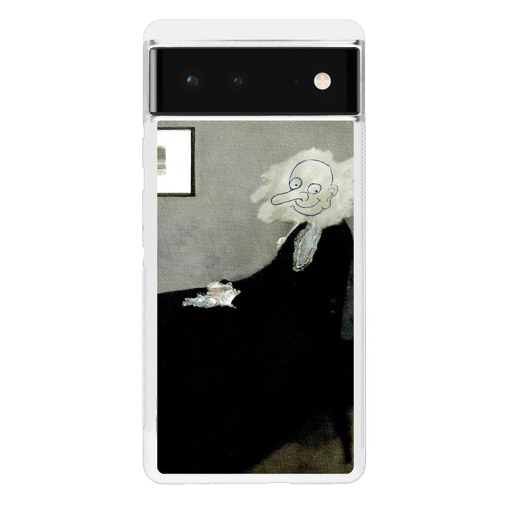 Whistler's Mother by Mr. Bean Google Pixel 6 Case