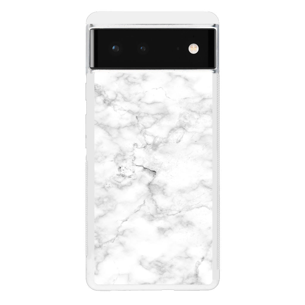 White Marble Google Pixel 6 Case