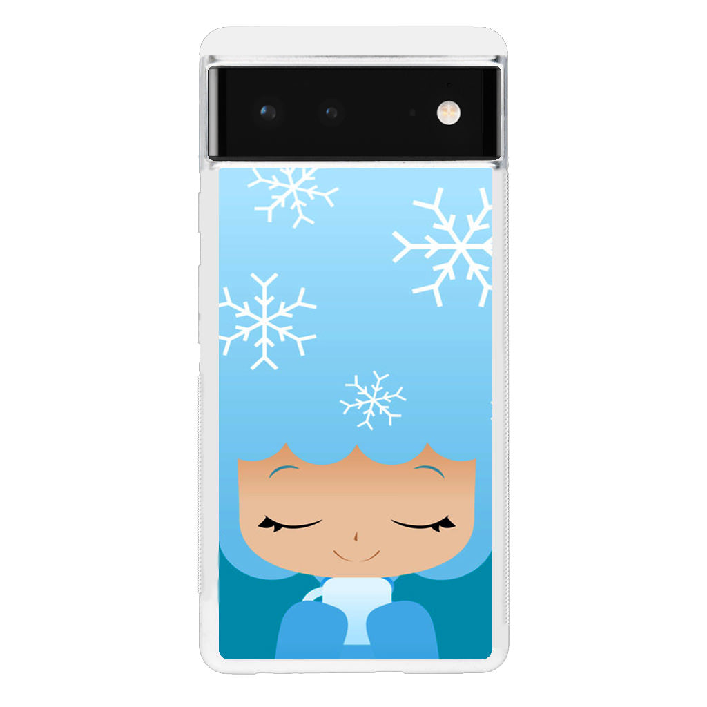 Winter Afro Girl Google Pixel 6 Case