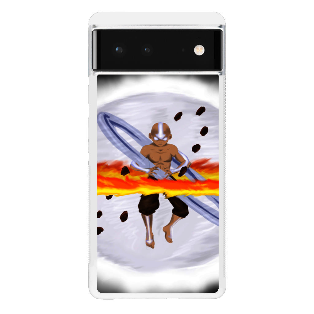 Avatar Aang Controls Four Elements Google Pixel 6 Case