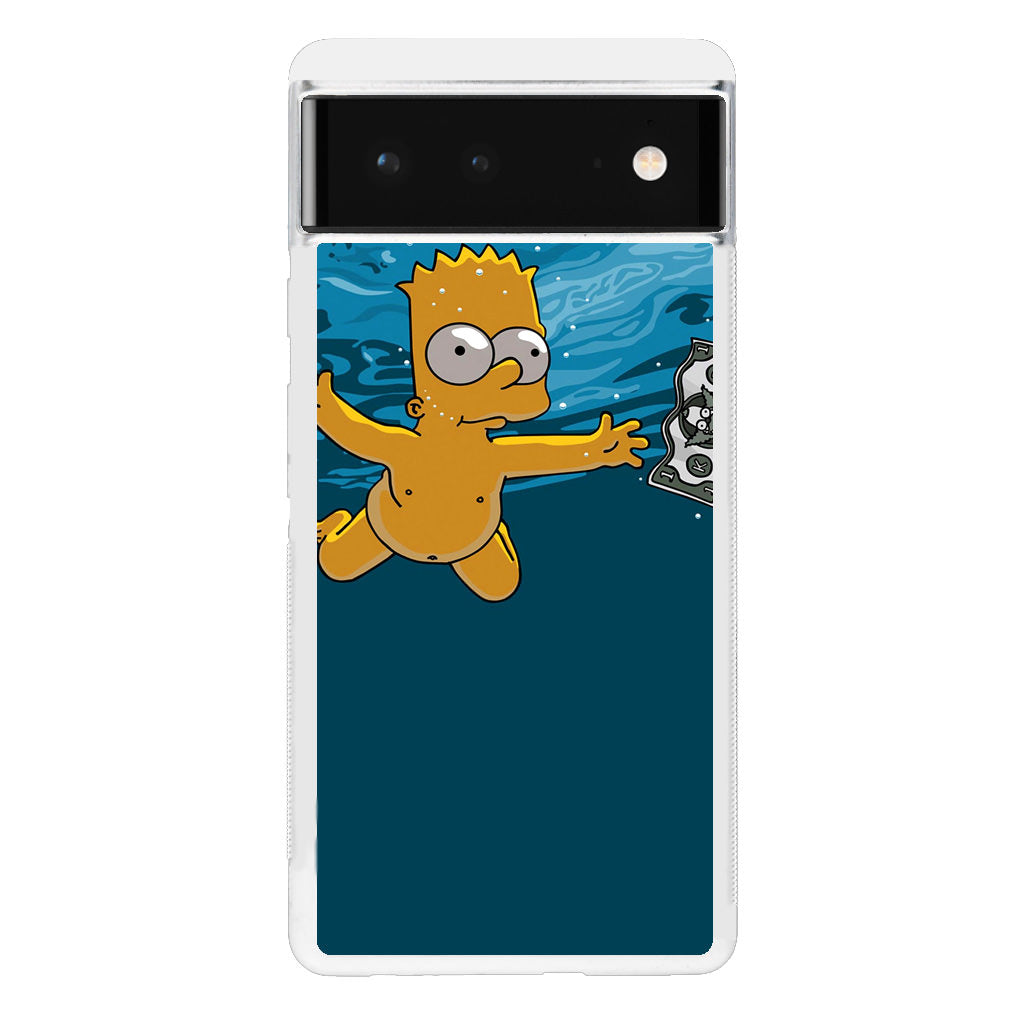 Bart Swimming For Money Google Pixel 6 Case