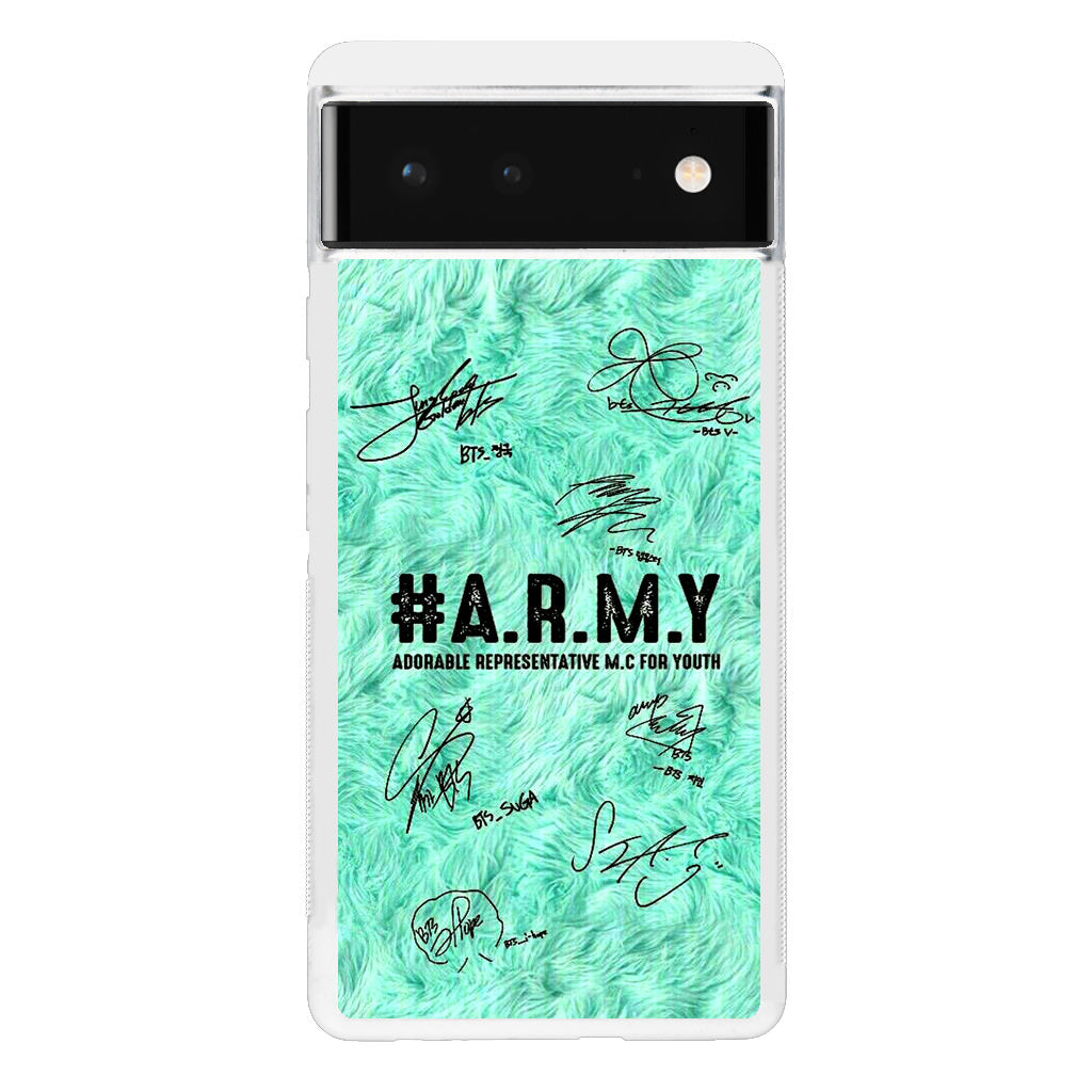 BTS Army Signature Google Pixel 6 Case