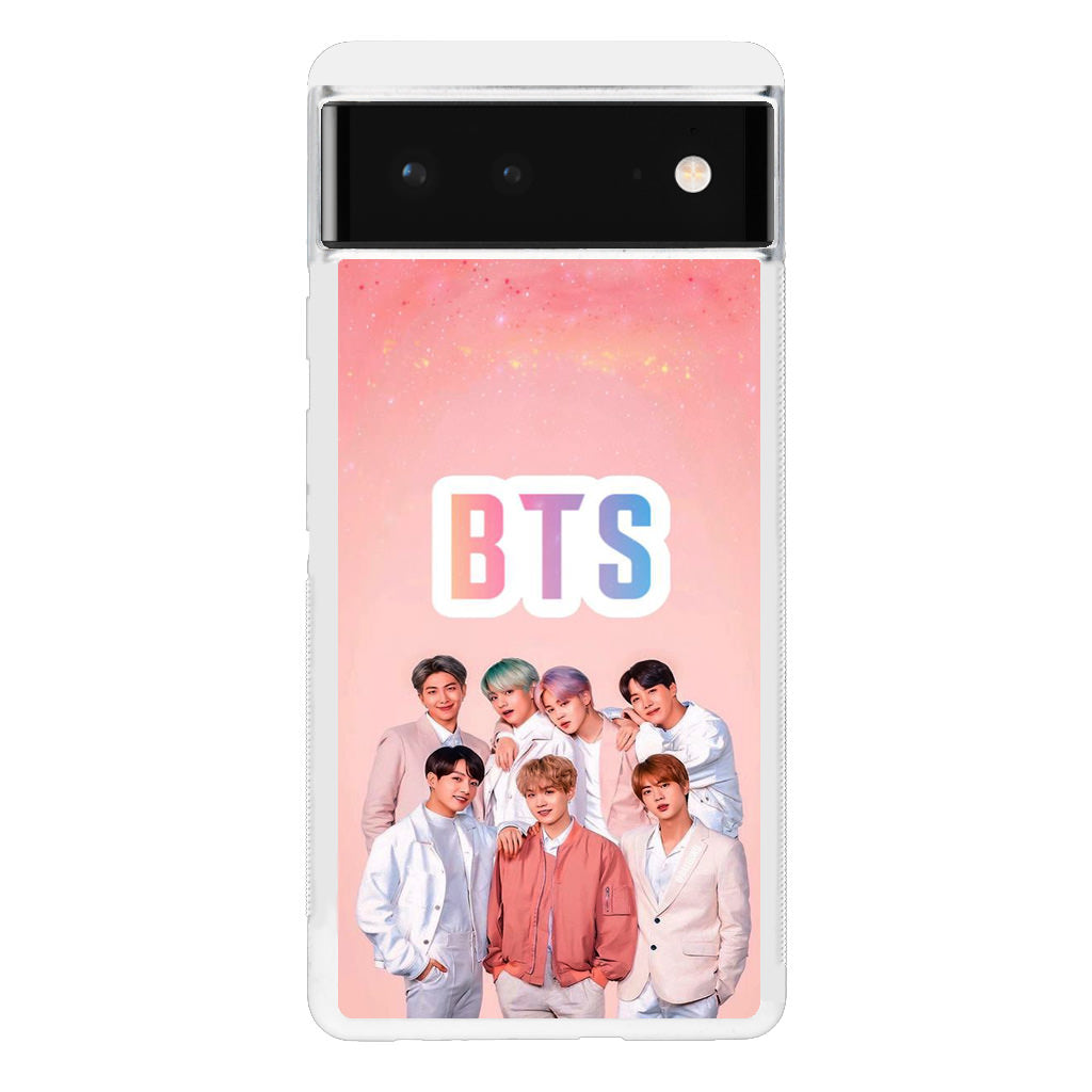 BTS Member in Pink Google Pixel 6 Case