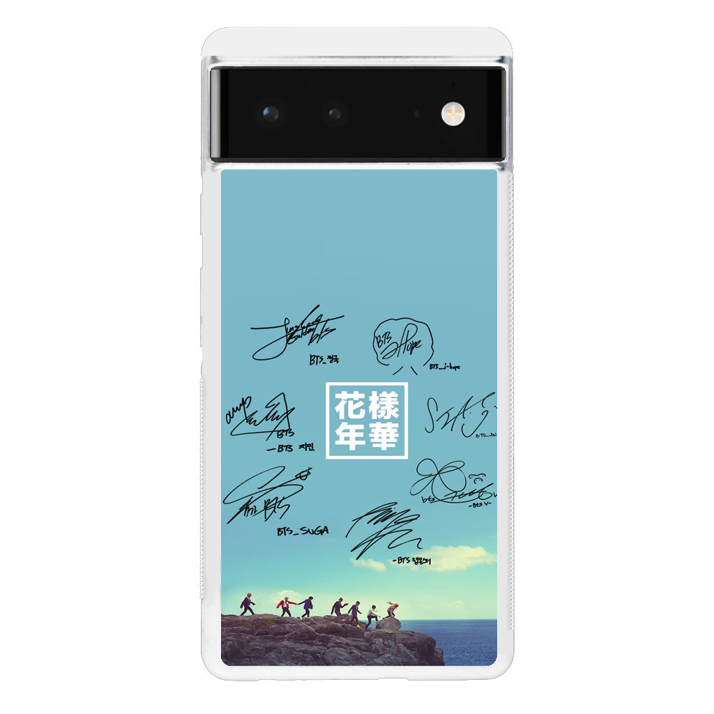 BTS Signature Google Pixel 6 Case