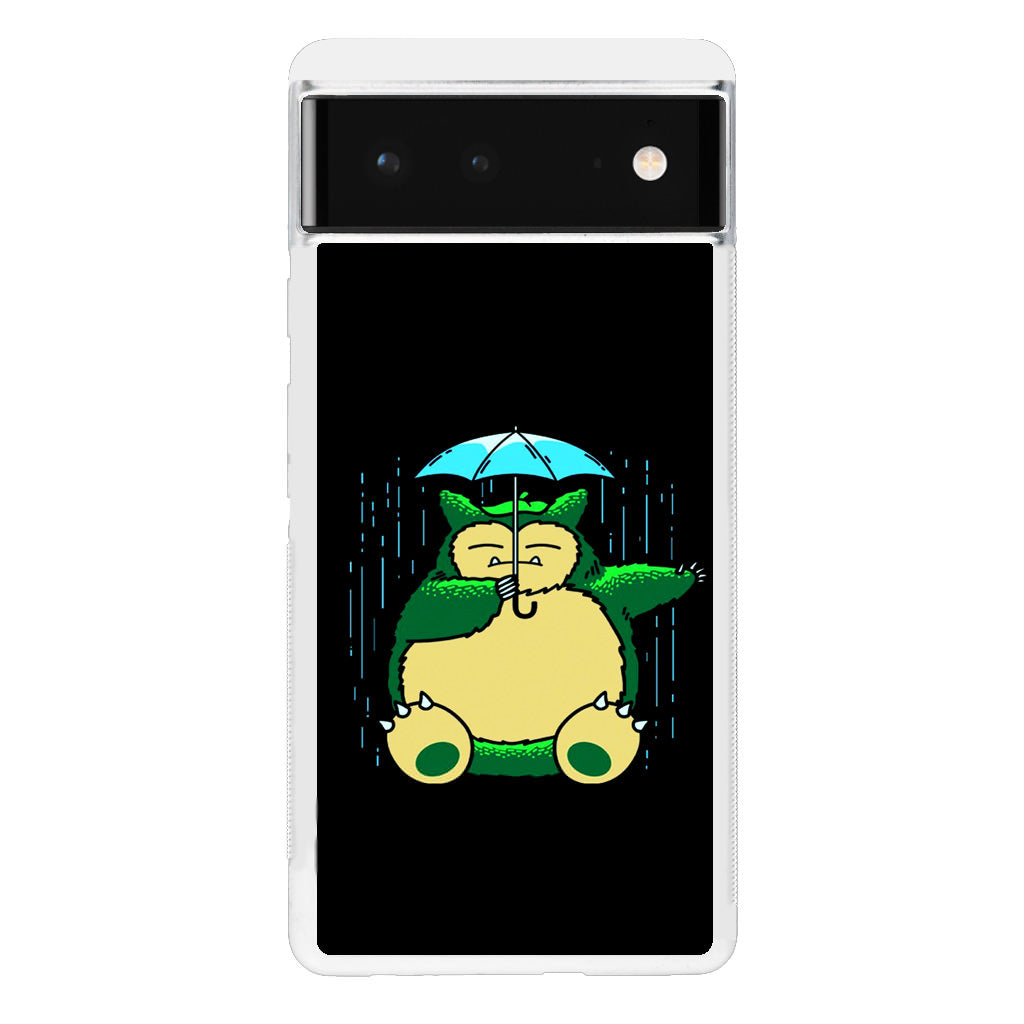Cute Snorlax Umbrella Google Pixel 6 Case