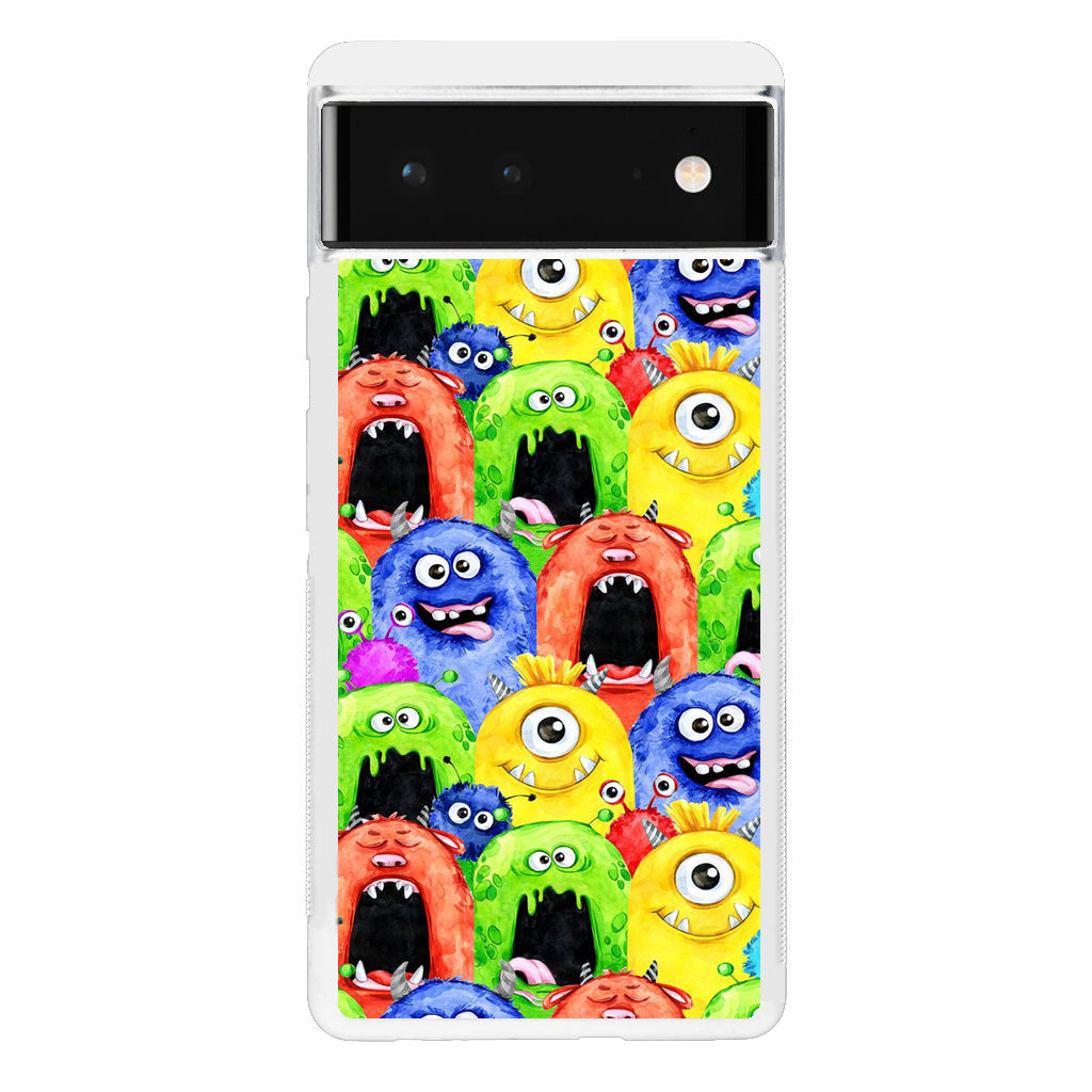 Monster Watercolor Art Google Pixel 6 Case