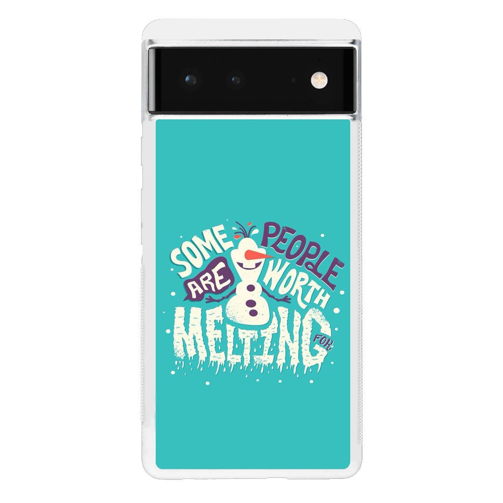 Olaf Frozen Is Melting Google Pixel 6 Case