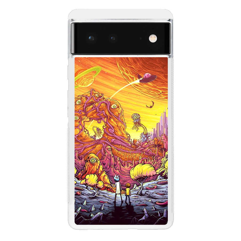 Rick And Morty Alien Planet Google Pixel 6 Case