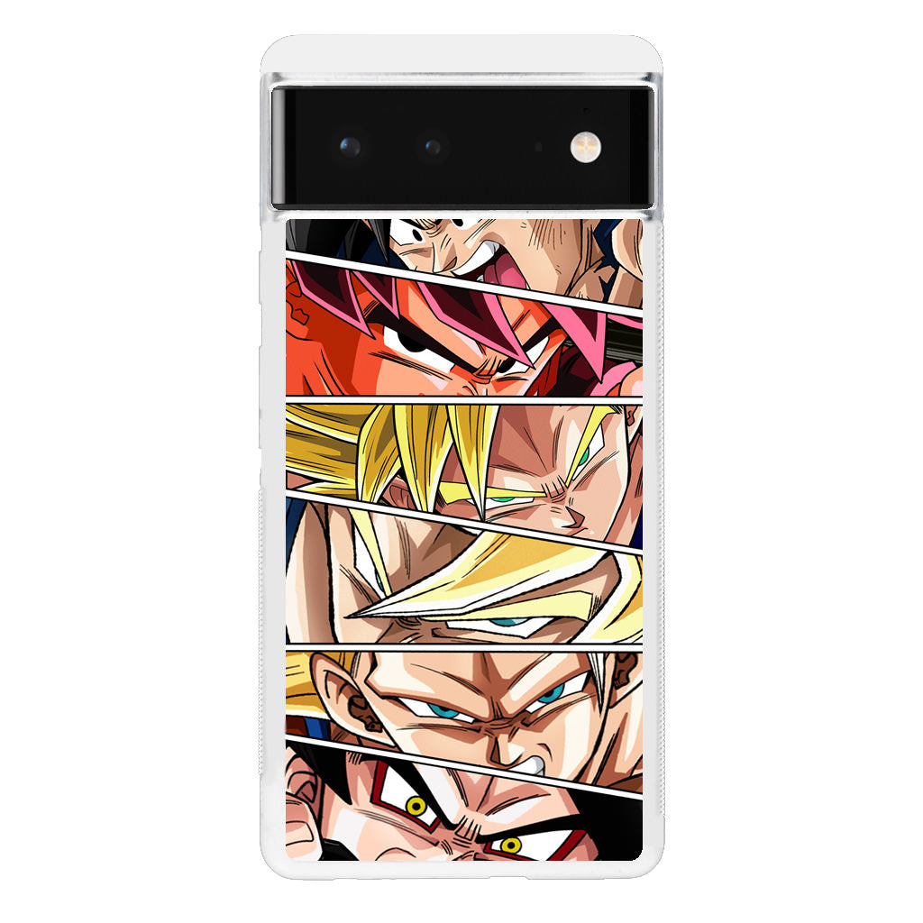 Son Goku Forms Google Pixel 6 Case