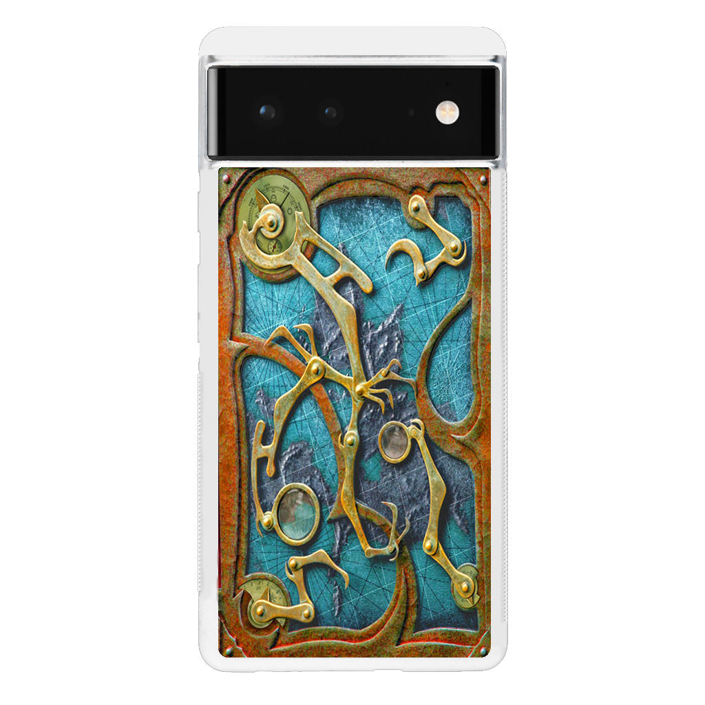 Steampunk Book Cover Google Pixel 6 Case