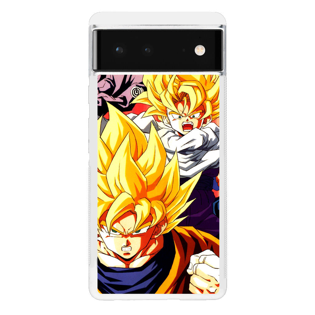 Super Saiyan Goku And Gohan Google Pixel 6 Case