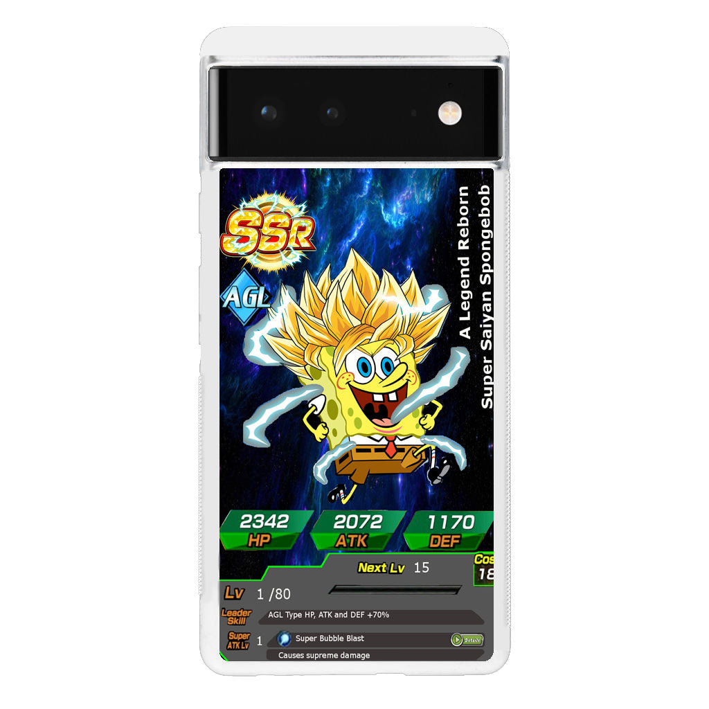 Super Saiyan Spongebob Card Google Pixel 6 Case