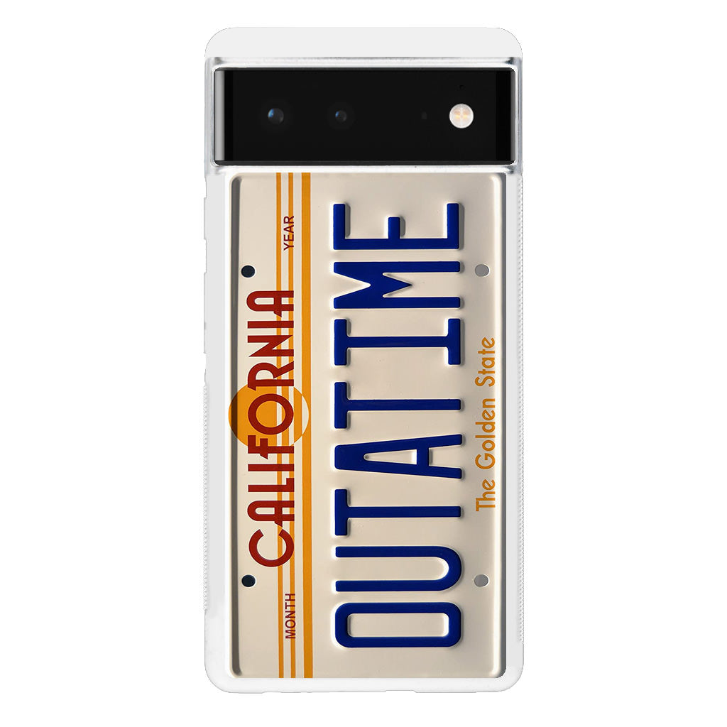 Back to the Future License Plate Outatime Google Pixel 6 Case