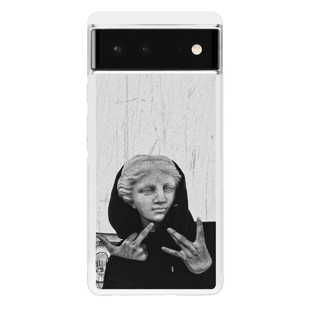 Greek Statue Wearing Hoodie Google Pixel 6 Case