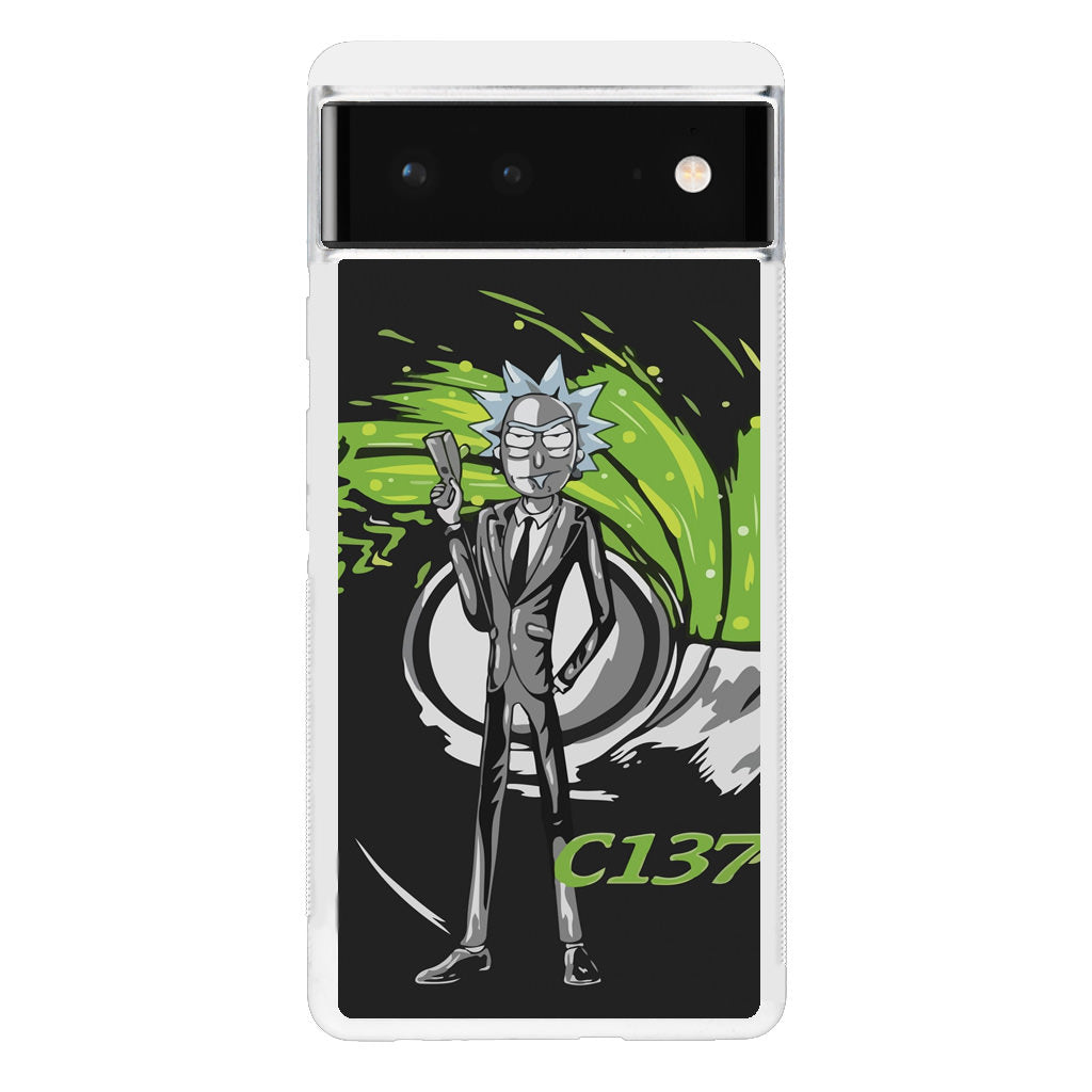 Rick Sanchez Agent C137 Google Pixel 6 Case