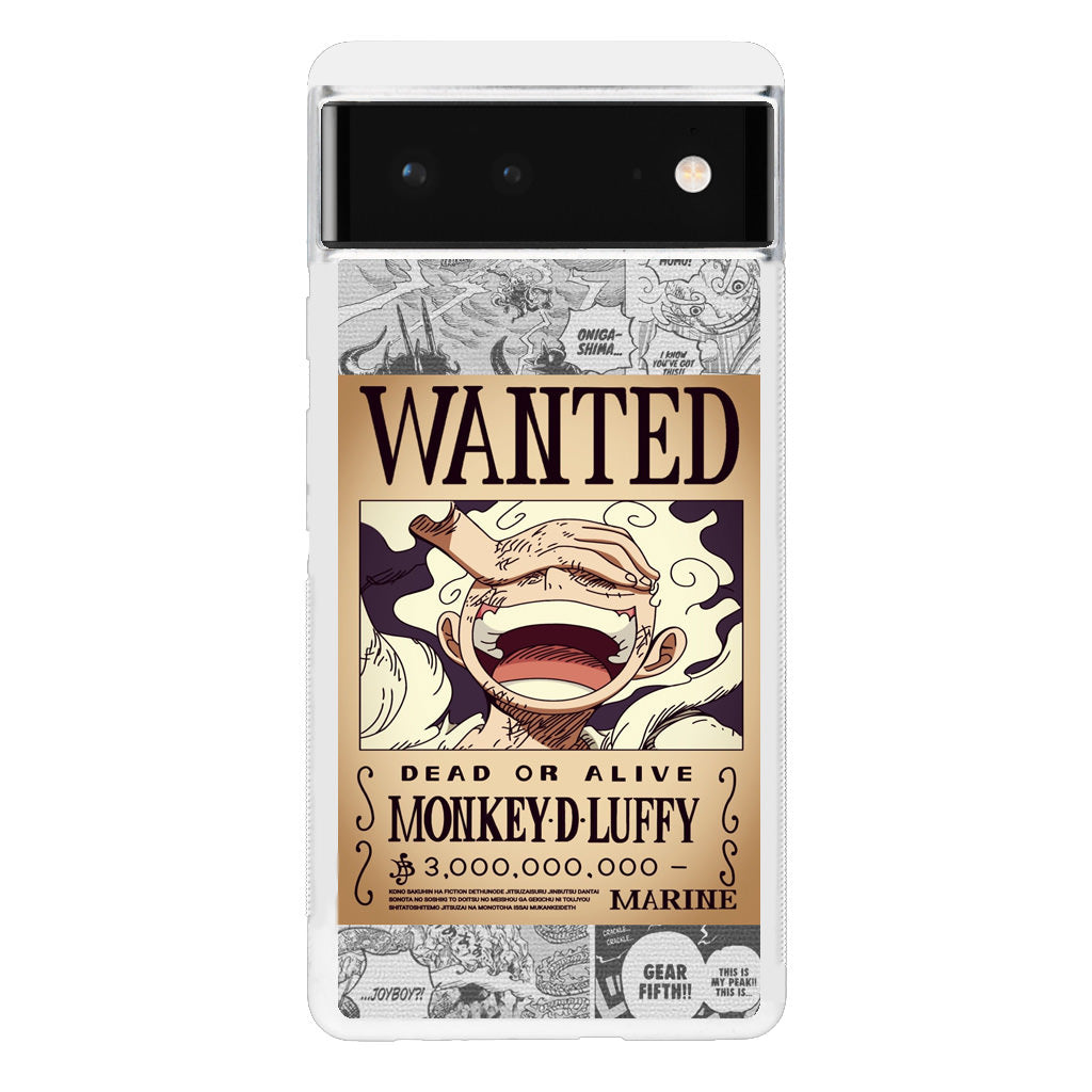 Gear 5 Wanted Poster Google Pixel 6 Case