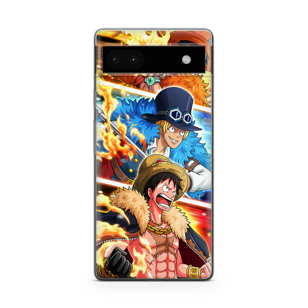 Ace Sabo Luffy Google Pixel 6a Case