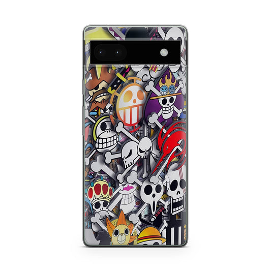 All Pirate Symbols One Piece Google Pixel 6a Case