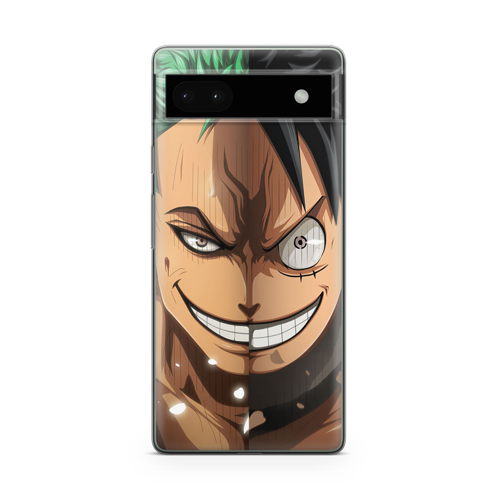 Luffy And Zoro Half Smile Google Pixel 6a Case