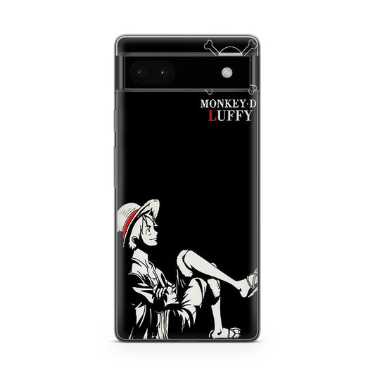 Monkey D Luffy Black And White Google Pixel 6a Case