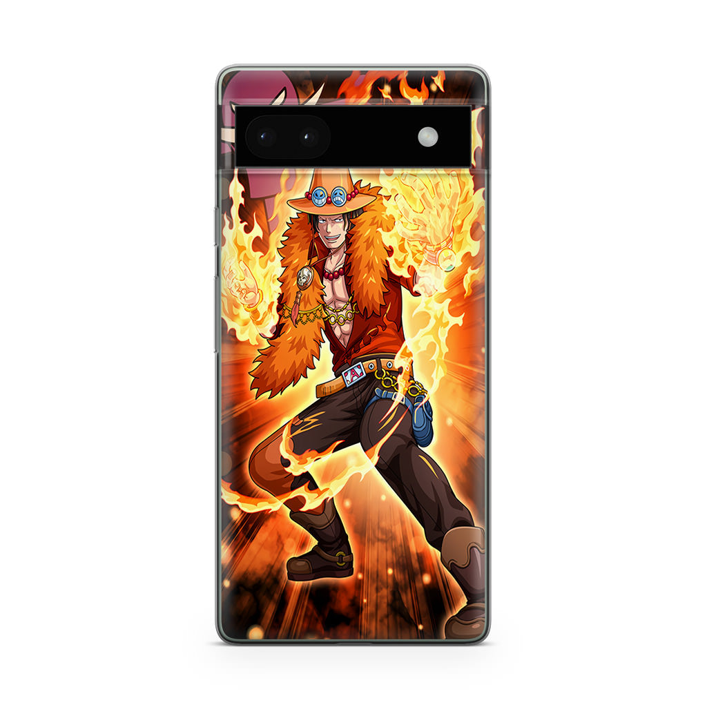 Portgas D Ace Fire Power Google Pixel 6a Case