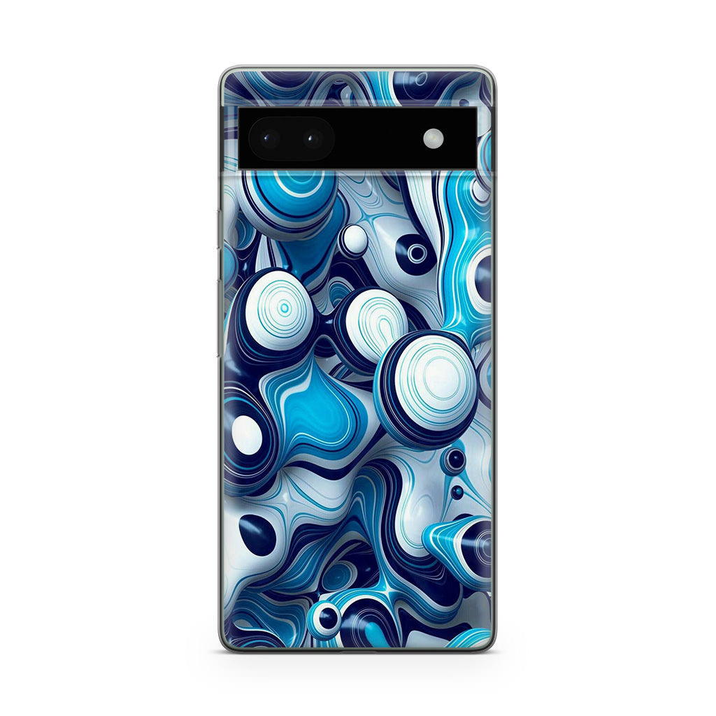 Abstract Art All Blue Google Pixel 6a Case