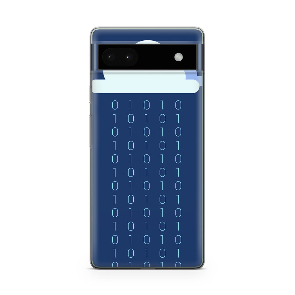 Abstract Binary Minimalist Google Pixel 6a Case