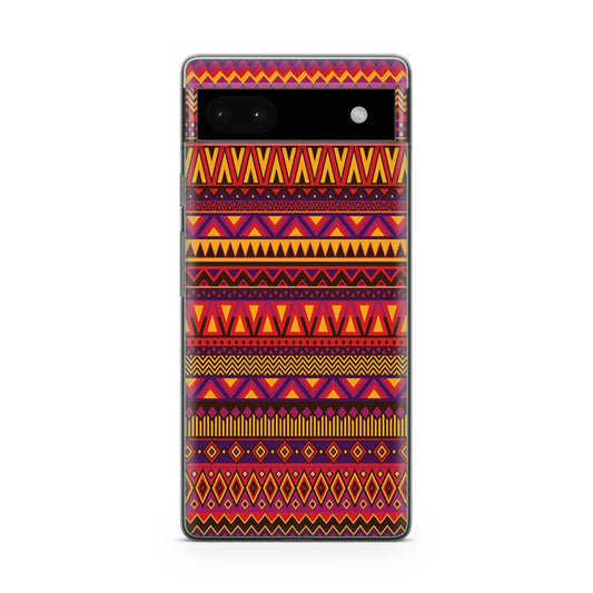 African Aztec Pattern Google Pixel 6a Case