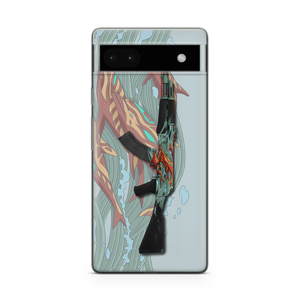 AK-47 Aquamarine Revenge Google Pixel 6a Case